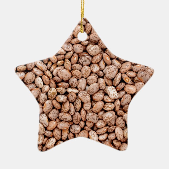 Ornement En Céramique Haricots de Pinto (Devant)