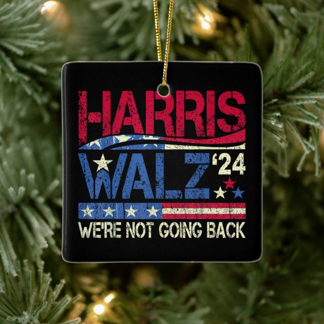 Ornement En Céramique Harris Walz Kamala Harris 2024 Tim Walz (Arbre)