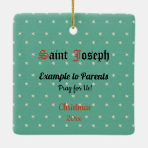 Ornement En Céramique Haut du torse de St. Joseph (Détail; VVP 09) Cera