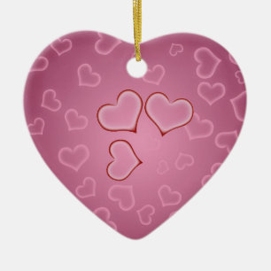 Ornement En Céramique Hearts Heart Ornment