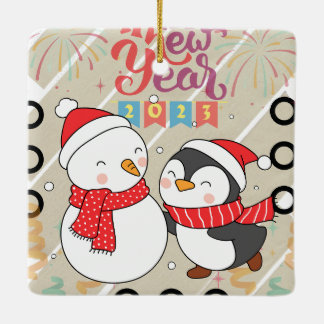 ORNEMENT EN CÉRAMIQUE HEARTSTOPPER NOUVEL AN