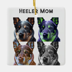 Ornement En Céramique Heeler Maman Blue Heeler Chien Maman