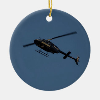 Ornement En Céramique Hélicoptère de Bell 206B-3 JetRanger III