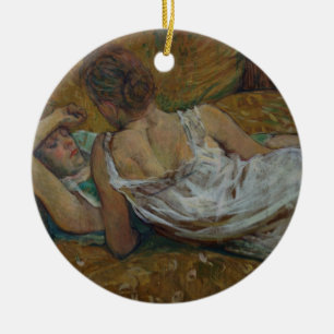 Ornement En Céramique Henri De Toulouse-Lautrec   deux amis (en pastel)