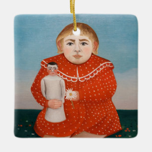 Ornement En Céramique Henri Rousseau - Enfant à la poupée