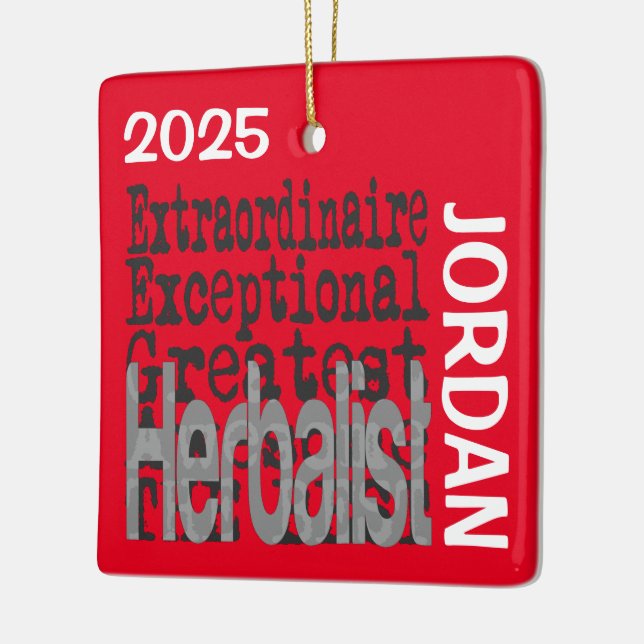 Ornement En Céramique Herbalist Extraordinaire CUSTOM (Gauche)