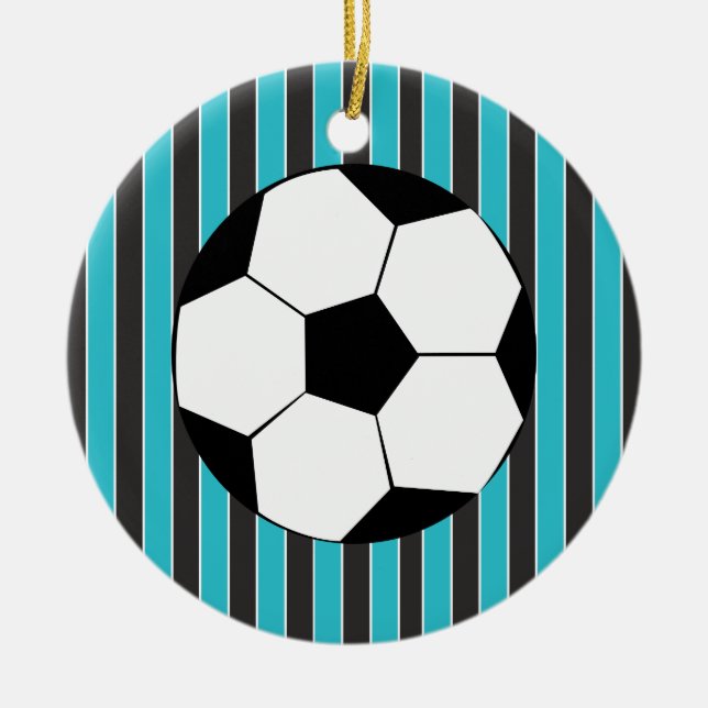 Ornement En Céramique Heure du soccer (Devant)