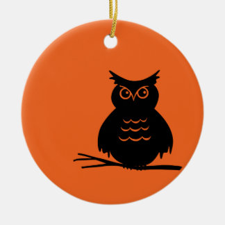 Ornement En Céramique Hibou de Halloween