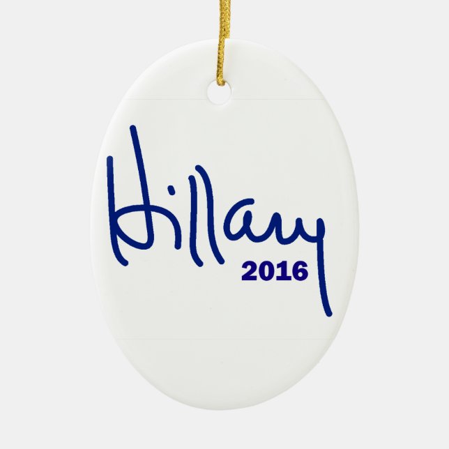 Ornement En Céramique Hillary 2016 (Devant)