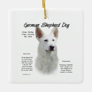 Ornement En Céramique Histoire de la conception du chien de berger allem