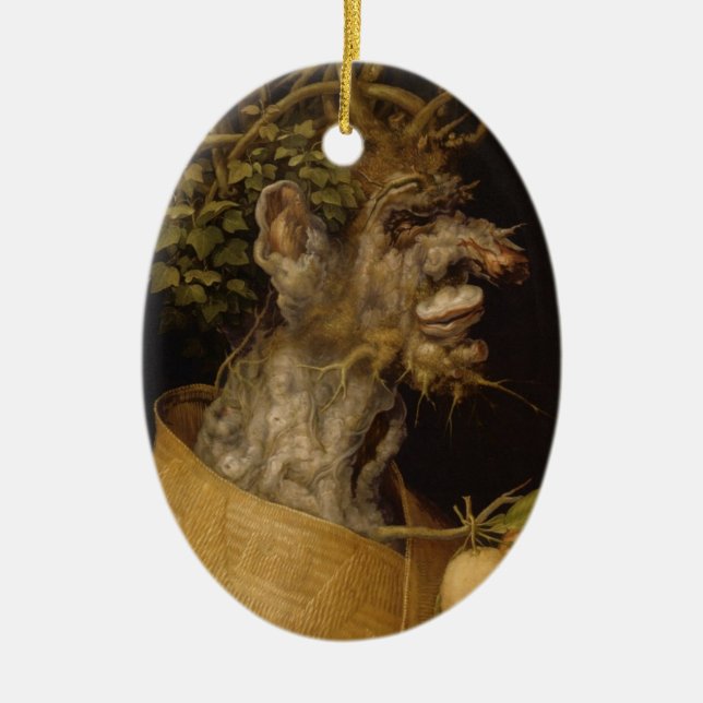 Ornement En Céramique Hiver (Devant)