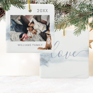 Ornement En Céramique Hiver Woodland Photo Fox