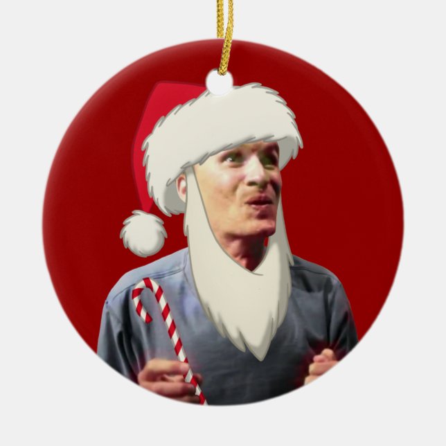 ORNEMENT EN CÉRAMIQUE HO HO DE HO ! (Devant)