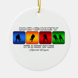 Ornement En Céramique Hockey Cool C'Est Un Mode De Vie