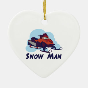 Ornement En Céramique Homme de neige