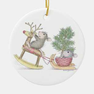 Ornement En Céramique House-Mouse Designs® - Premier Noël pour bébé