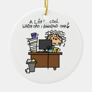Ornement En Céramique Humour de la vie de téléchargement