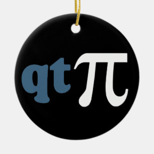 Ornement En Céramique Humour de maths - pièce en t mignonne pi