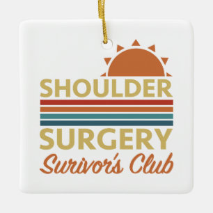 Ornement En Céramique Humour de récupération de chirurgie de l'épaule