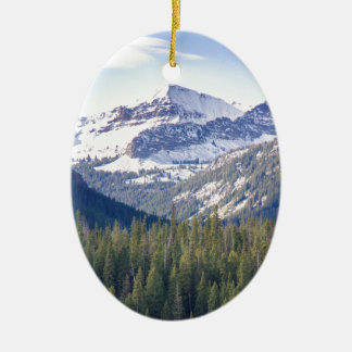 Ornement En Céramique Hyalite fait une pointe Bozeman, Montana