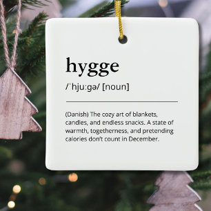 Ornement En Céramique Hygge Définition Cosy Décor De Vacances Cadeau Mod