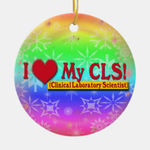 Ornement En Céramique I Heart My CLS LAB SCIENTIFIQUE