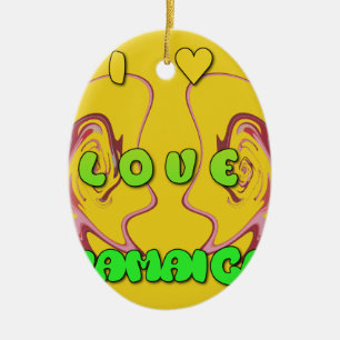 Ornement En Céramique I love Jamaica