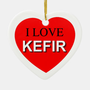 Ornement En Céramique I Love Kefir