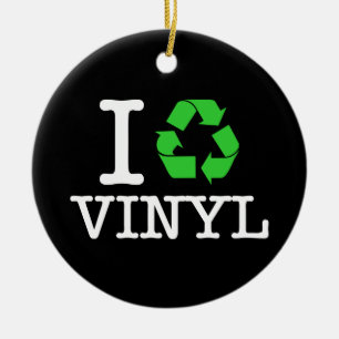 Ornement En Céramique I Recycle Vinyl