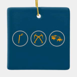 Ornement En Céramique Ice Climbing Gear