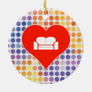 Ornement En Céramique Icône de sofa