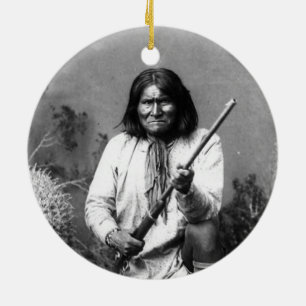 Ornement En Céramique Icône historique indigène américaine indienne Gero