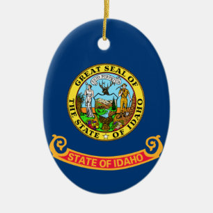 Ornement En Céramique Idaho State Flag