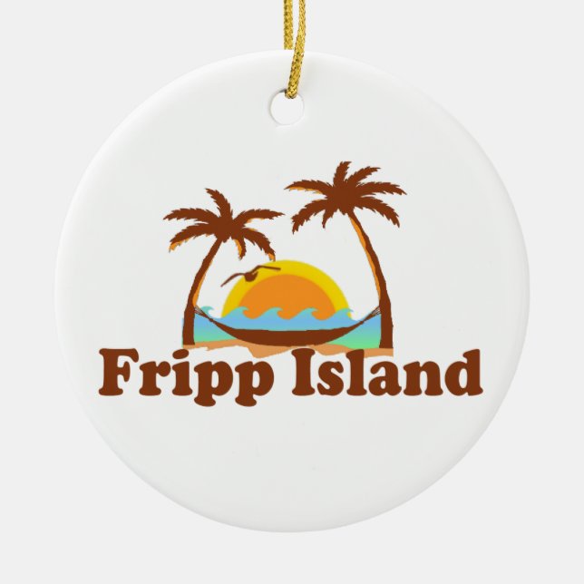 Ornement En Céramique Île de Fripp (Devant)