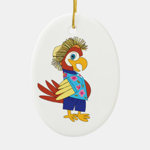 Ornement En Céramique Île Parrot