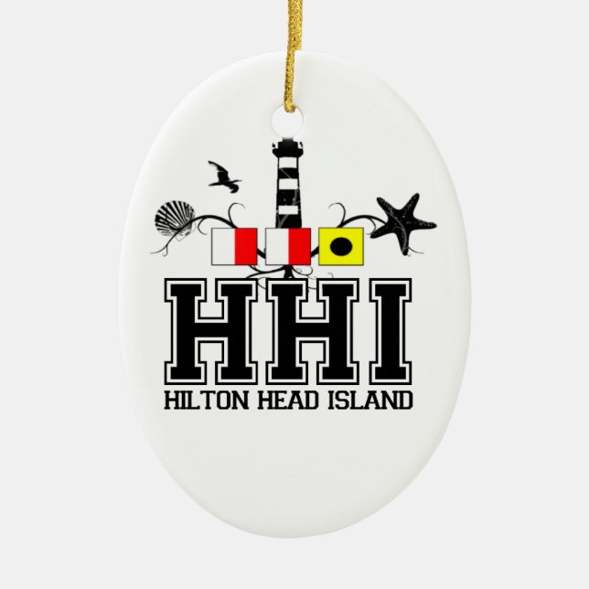 Ornement En Céramique Île principale OVALE d'AHilton de RIVAGE (Devant)