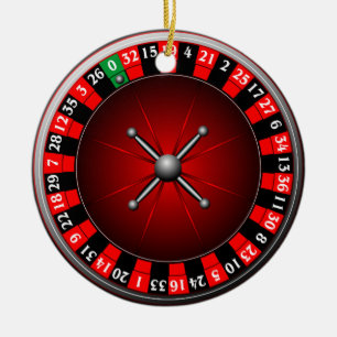 Ornement En Céramique Illustration de casino avec la roue de roulette