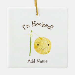 Ornement En Céramique I'm Hooked Ceramic Ornament