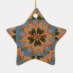 Ornement En Céramique Impression d'art Abstrait Giraffe