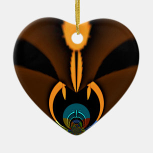 Ornement En Céramique Impression de contraste de couleur Abstraite