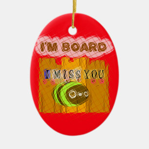 Ornement En Céramique Impression Quirky Bee Art