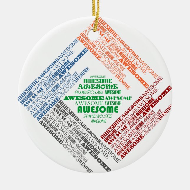 Ornement En Céramique Impressionnant (Devant)