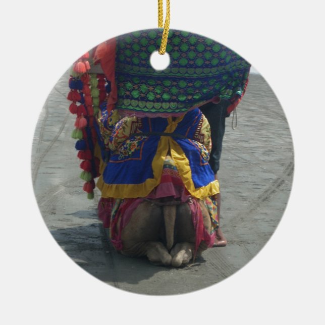 Ornement En Céramique Imprimé/graphique en forme de chameau (Devant)