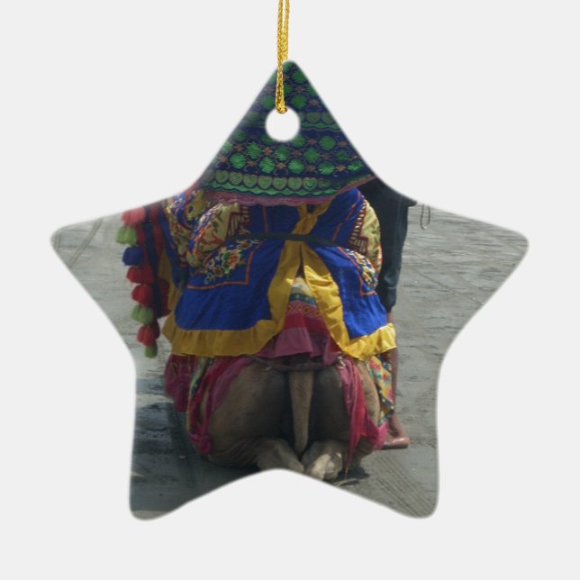 Ornement En Céramique Imprimé/graphique en forme de chameau (Devant)