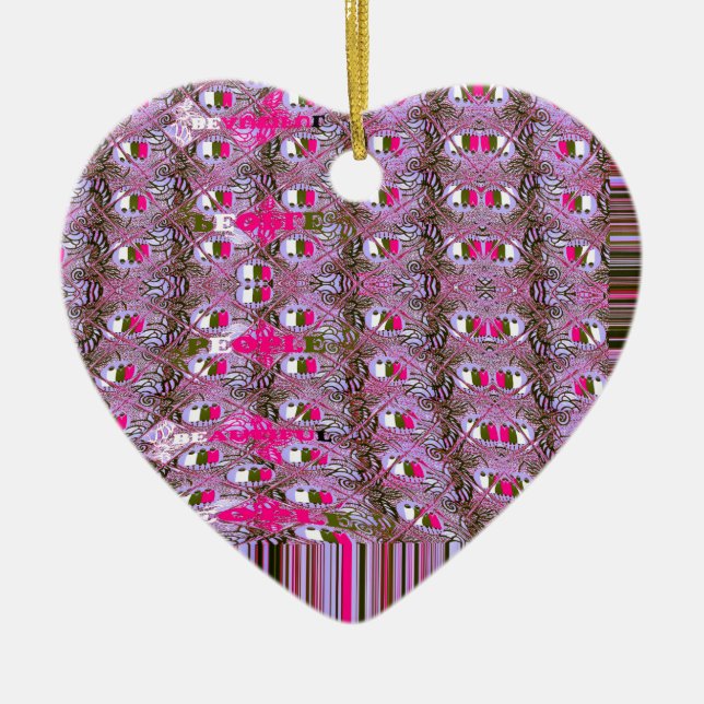 Ornement En Céramique Imprimer l'art Motif Abstrait dense et complexe (Devant)