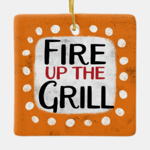 Ornement En Céramique Incendie L'Ornement Grill