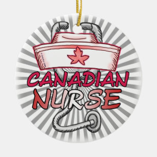 Ornement En Céramique Infirmière Canada
