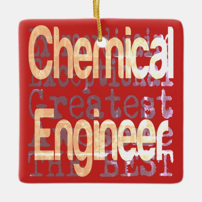 Ornement En Céramique Ingénieur chimique Extraordinaire (Devant)