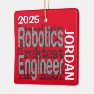 Ornement En Céramique Ingénieur en robotique Extraordinaire SUR MESURE