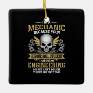 Ornement En Céramique Ingénieur Je Suis Mécanicien